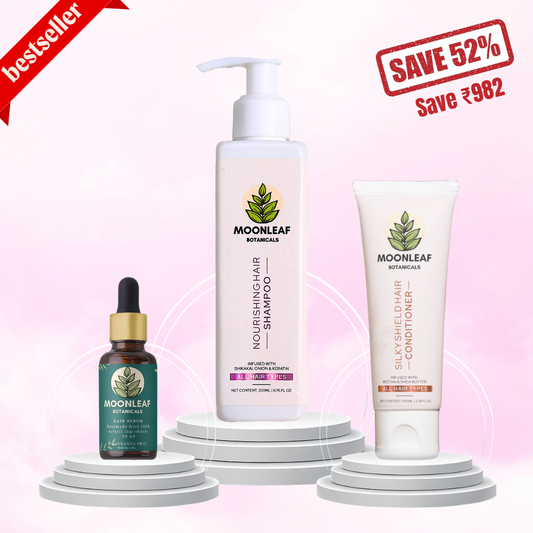 Complete Hair Rescue Kit – Shampoo + Conditioner + Growth Serum (Save 52%)